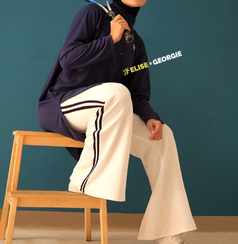  Zaneva LISE Top X GEORGIE Pants Stelan Olahraga Muslimah