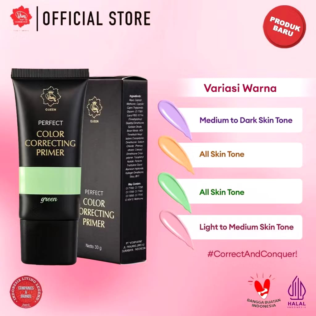 VITAPHARM Viva Perfect Color Correcting Primer Violet 