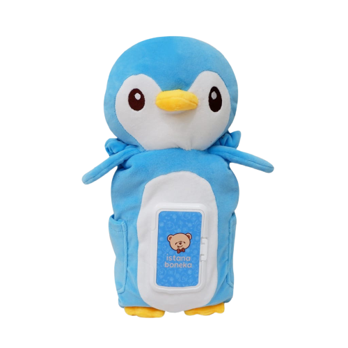  4 in 1 Penguin Blue Tissue Travel Pack 1