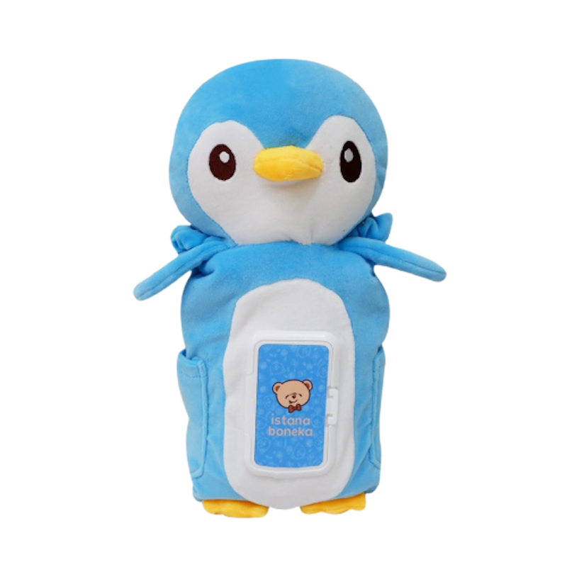 4 in 1 Penguin Blue Tissue Travel Pack 1