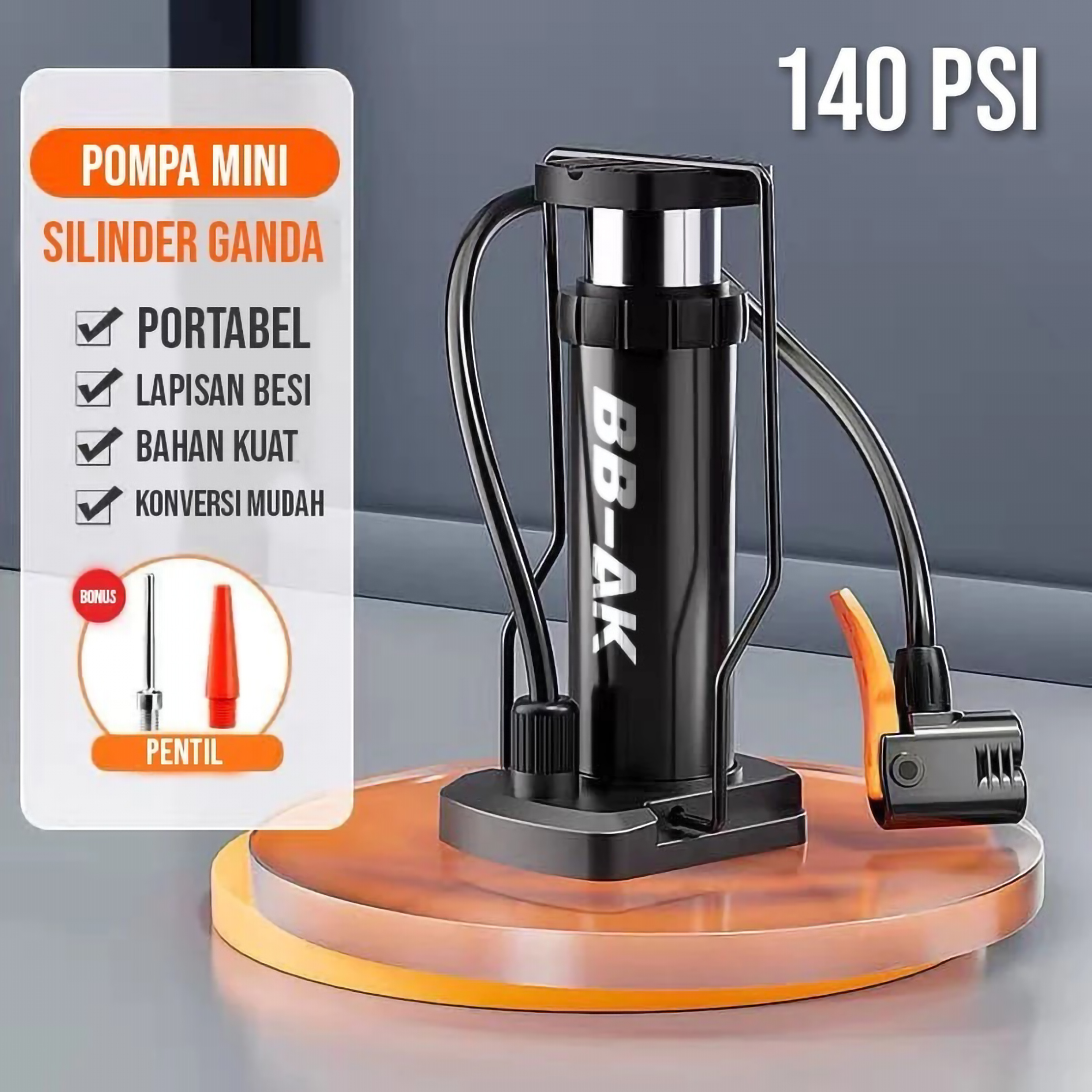  BB-AK Portable Foot Pump