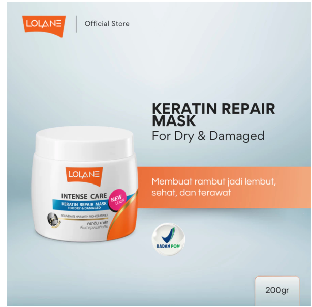 Lolane Intense Care Keratin Repair Hair Mask 4