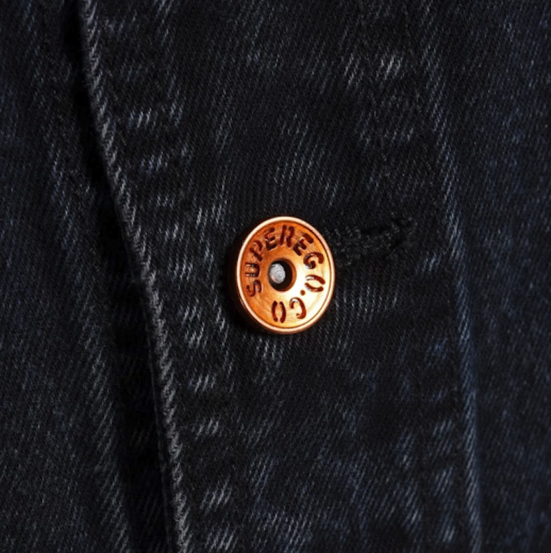 Superego Vest Denim Pria Snow Black 2