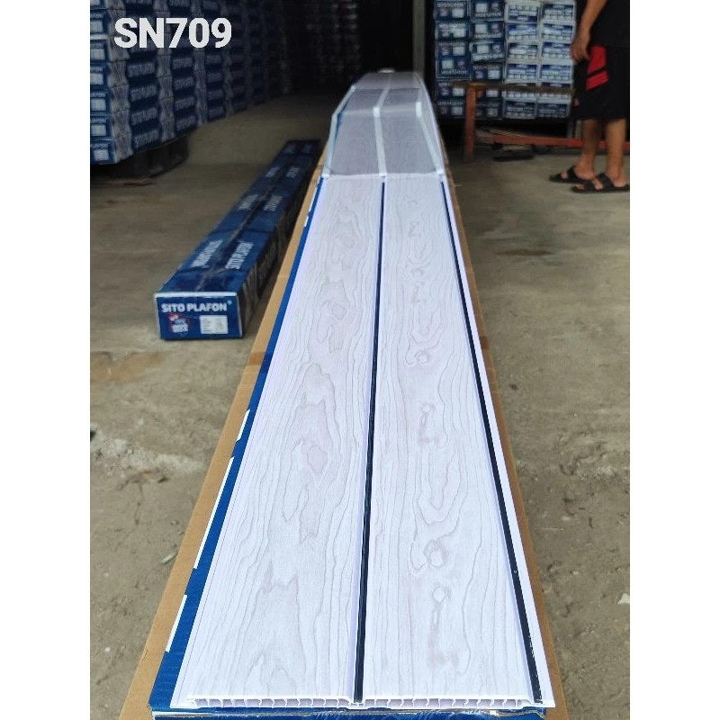 Sito Plafon Motif Serat Kayu Putih 2