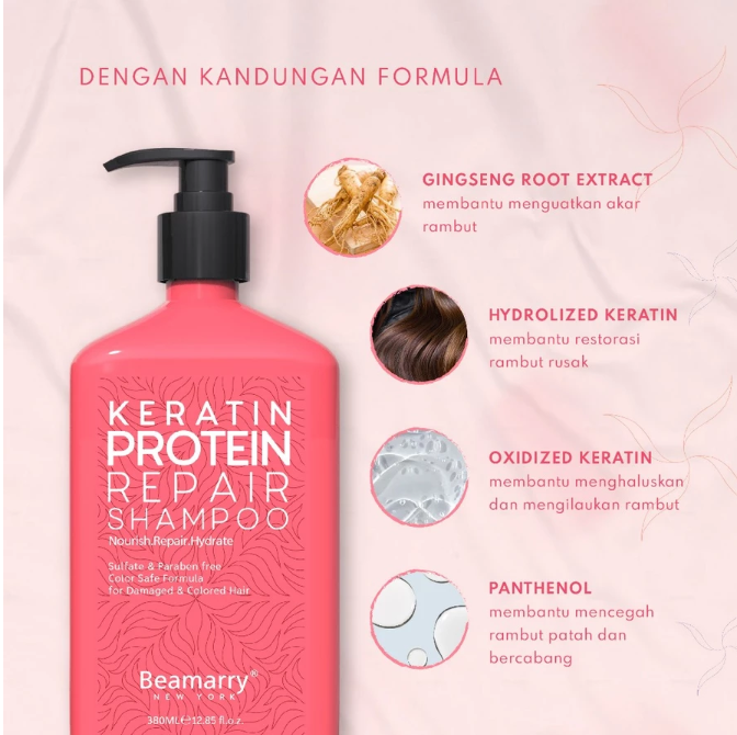 Beamarry Indonesia Makmur Beamarry Keratin Protein Repair Shampoo