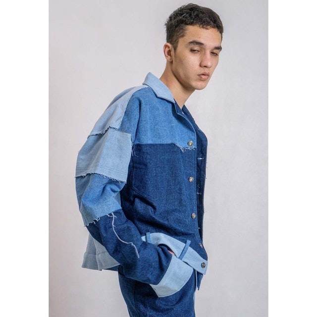 Ocwa  Cycle Oversize Patch Ara Denim Jacket 