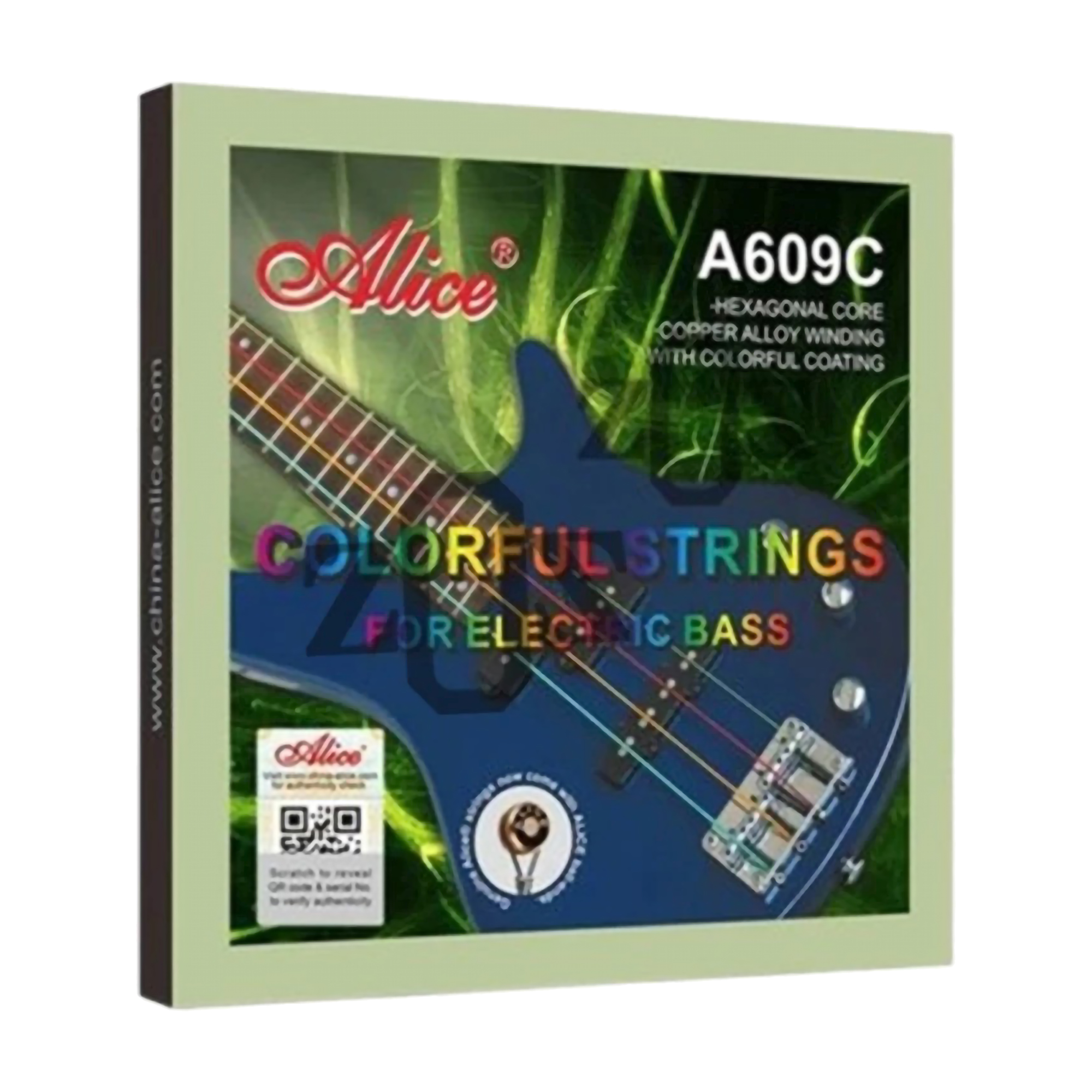 Alice Colourful Strings for Electric Bass 4 String A609C