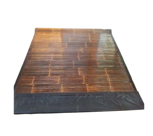 Tirai Bambu Hitam Lapis Kain Waterproof