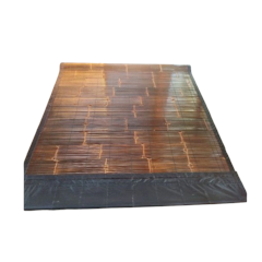 Tirai Bambu Hitam Lapis Kain Waterproof