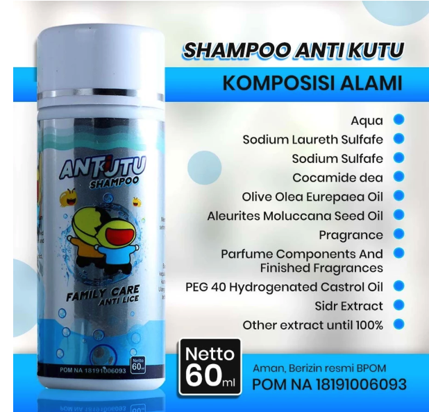 Arba'in Jaya Mandiri Antutu Family Care Anti Lice Shampoo