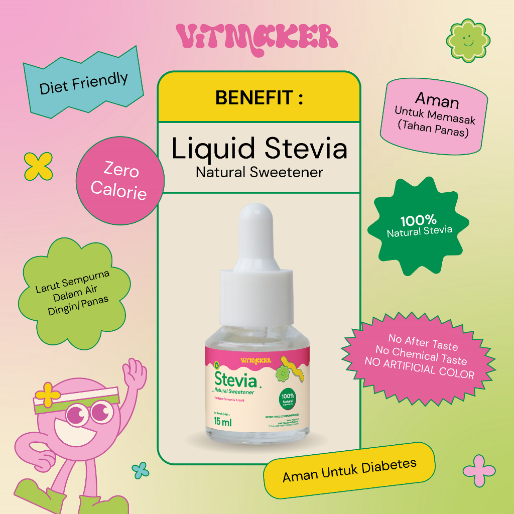 Megah Cantika Indonesia Vitmaker Liquid Stevia Pemanis Alami