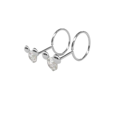 Littlethingshewear Anting Emas Bayi Little Mouse Swarovski