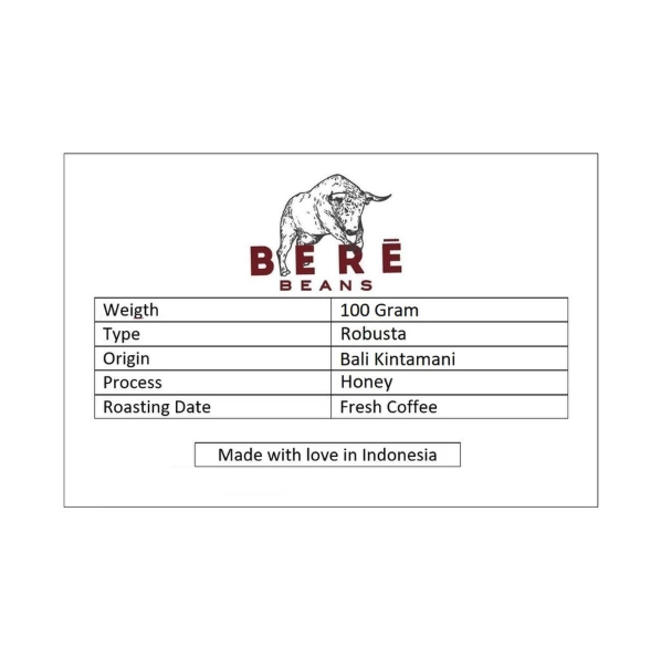 Bere Beans Coffee Roastery Bere Beans Coffee Robusta Kintamani Bali 