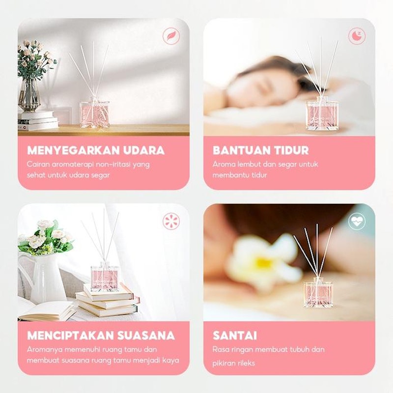 OH! SOME Alba Sol Reed Diffuser Vanilla Ice Cream 4