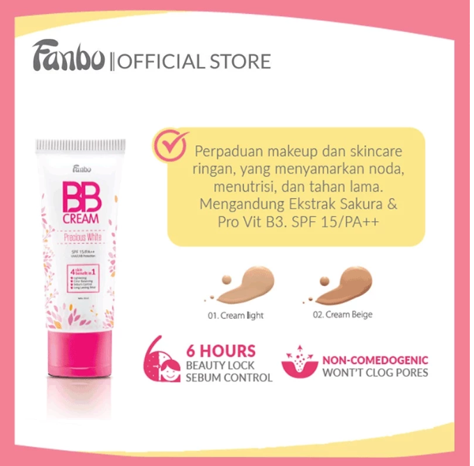 Fabindo Sejahtera  Fanbo Precious White BB Cream SPF 15/PA++ Light