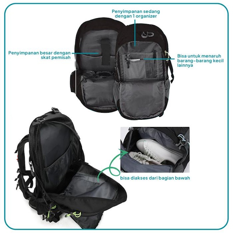 ELFS Active Tas Ransel Gunung 40L 2