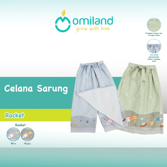 Omiland Sarung Anak Model Celana Motif
