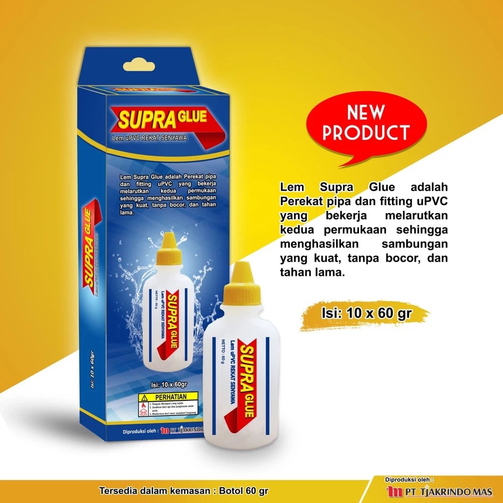 Supra Glue Lem uPVC Rekat Senyawa 2