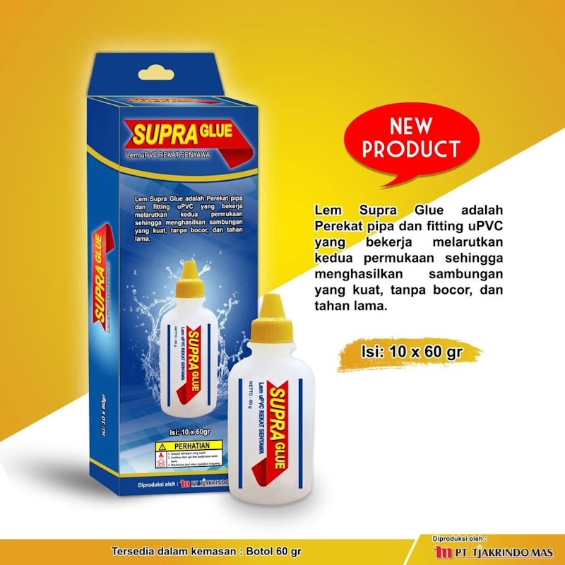 Supra Glue Lem uPVC Rekat Senyawa 2