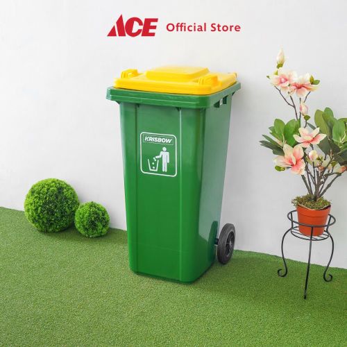 Dust Bin with Yellow Lid 120L