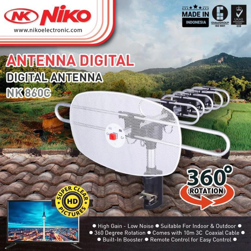 Niko Elektronik Indonesia Niko Antena TV NK-860C