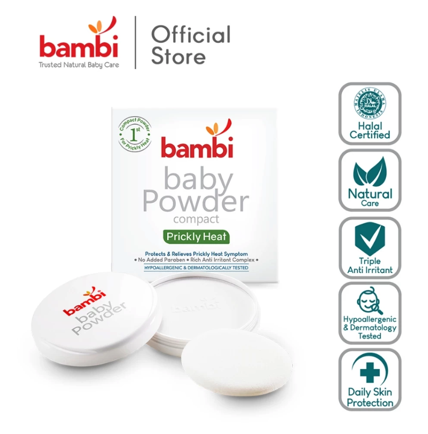 Fabindo Sejahtera Bambi Baby Compact Powder Prickly Heat