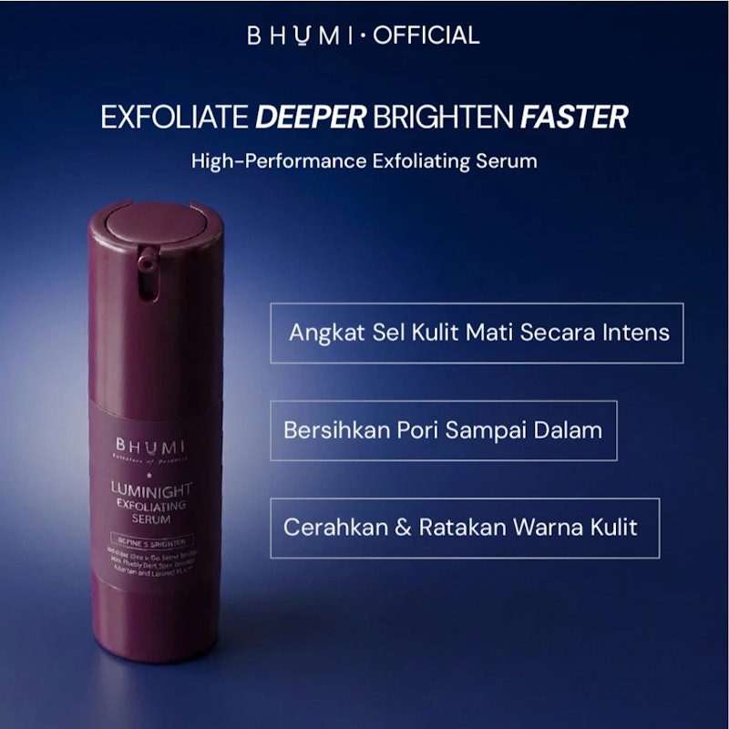 BHUMI Luminight Exfoliating Serum 2