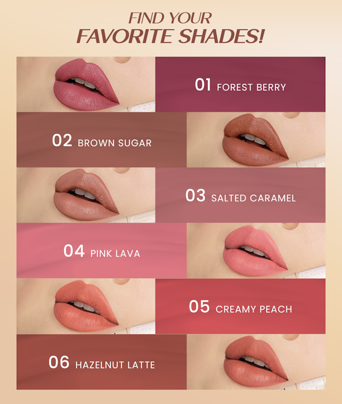 Hanasui Mattedorable Lip Cream Boba 01 Forest Berry