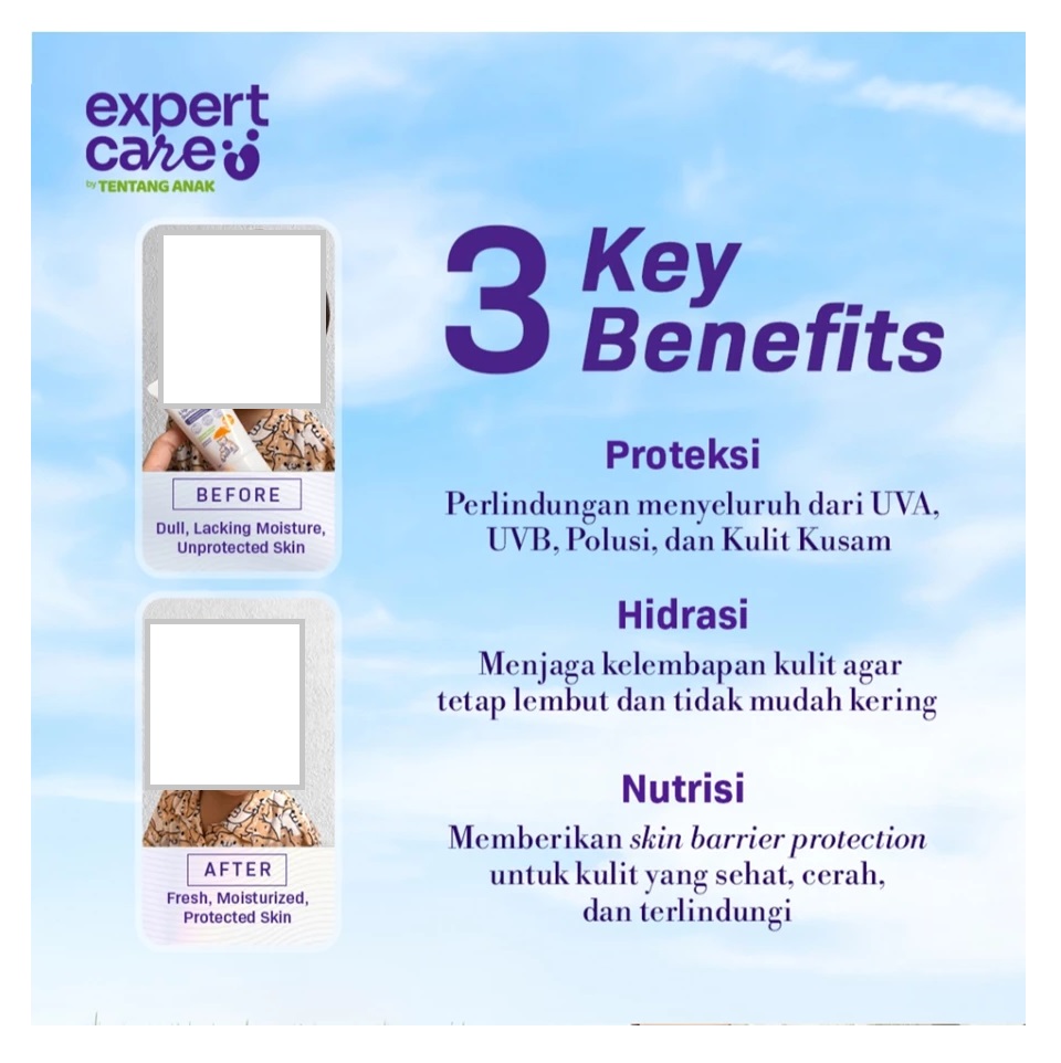 Tentang Anak Expert Care by Tentang Anak Light Physical Sunscreen Anak SPF 50+ PA++++