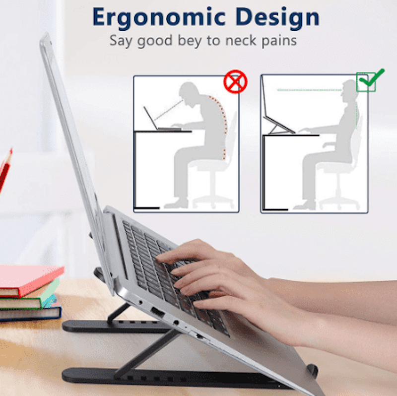 Laptop Stand Foldable Tablet Stand Holder Lipat Notebook Stand Portable 5