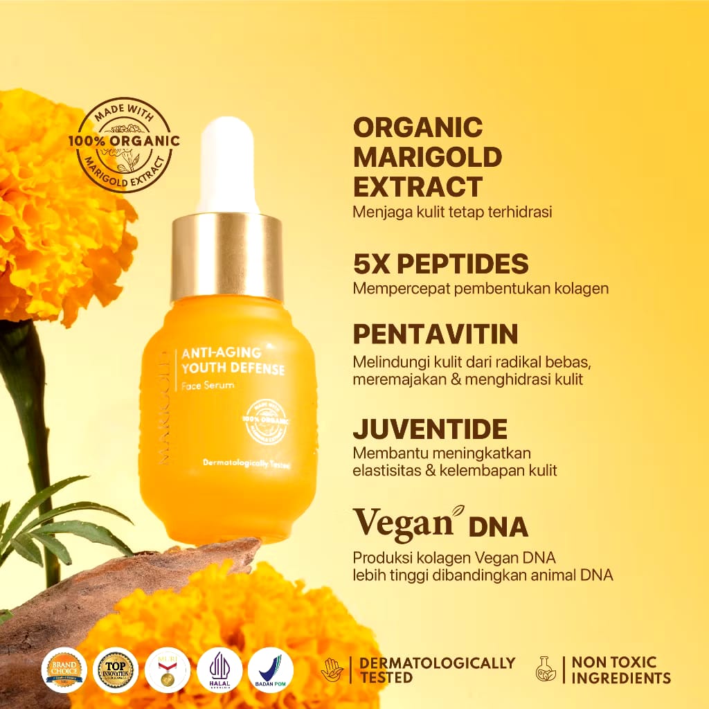 Penta Natural Kosmetindo N'PURE Marigold Anti Aging Youth Defense Face Serum
