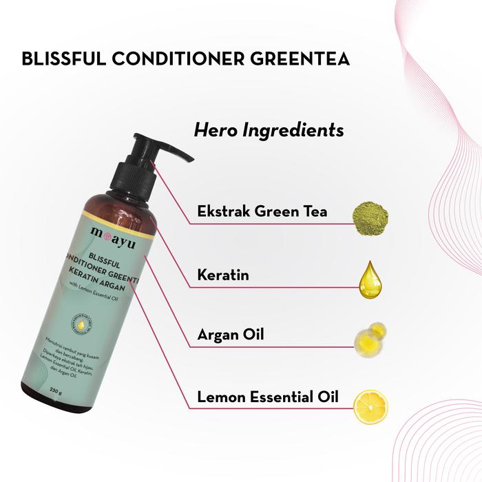 Mozlima Cantika Moayu Refreshing Green Tea Keratin Argan Shampoo