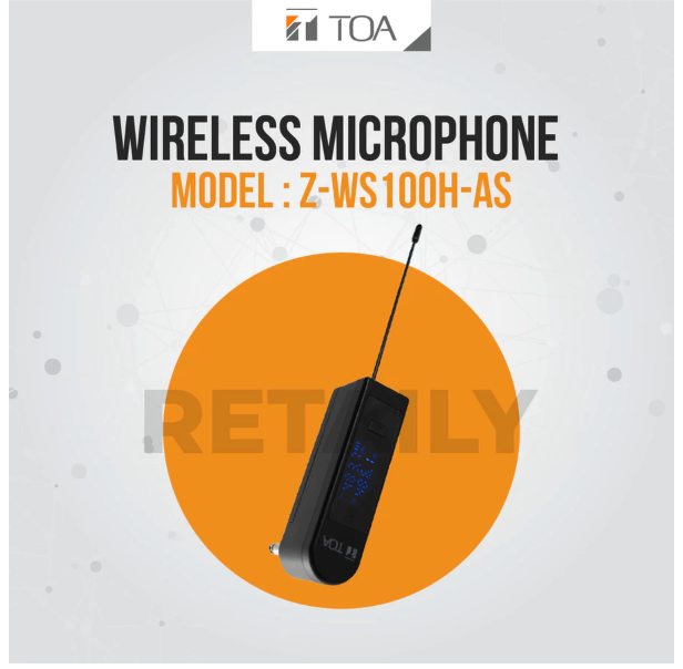 TOA Galva Prima Karya TOA Wireless Microphone Z-WS100H