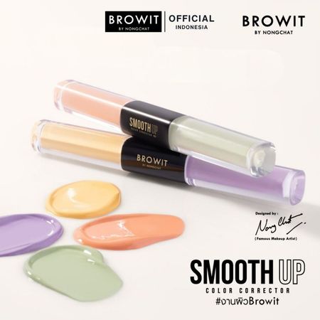  Browit by Nongchat Smooth Up Color Corrector #01 Orange & Green 