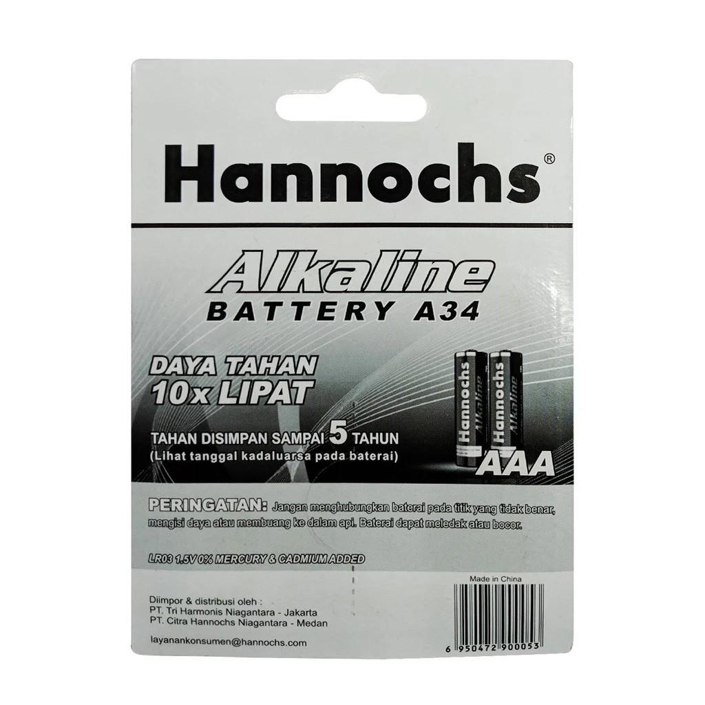 Hannochs Baterai Alkaline AAA 2