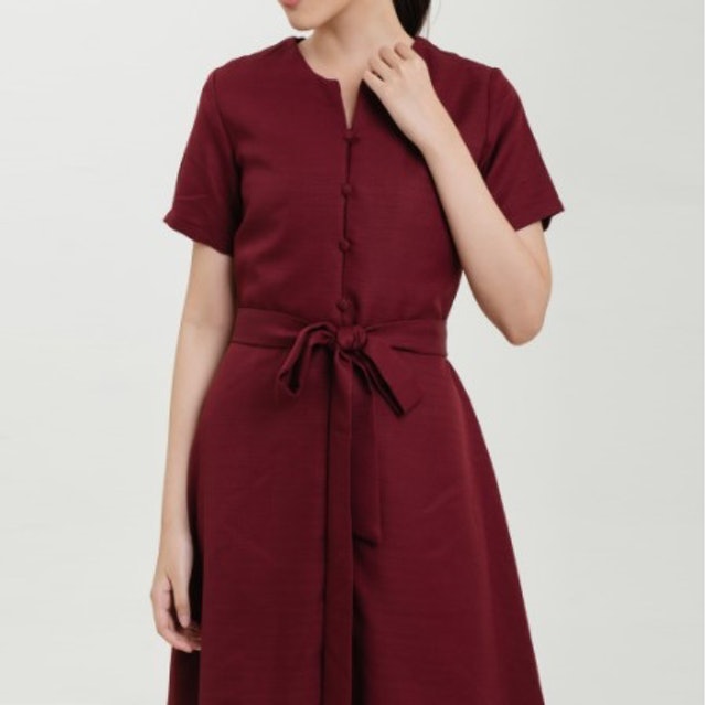 Cloth Inc  Shea Front Button Shirt Dress
