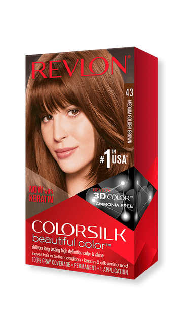 ColorSilk Beautiful Color Hair Color ｜ 43 Medium Golden Brown