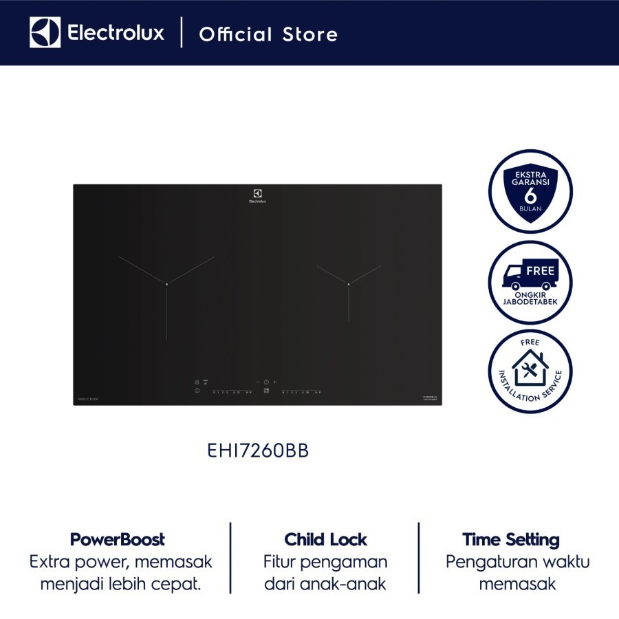 Electrolux Electrolux Kompor Tanam Induksi EHI7260BB