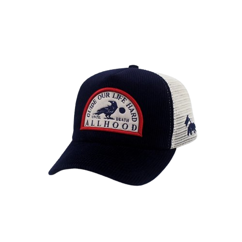 Allhood Topi Trucker Corduroy Crow Night