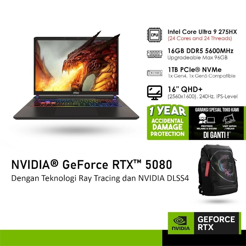 MSI Vector 16 HX AI 5