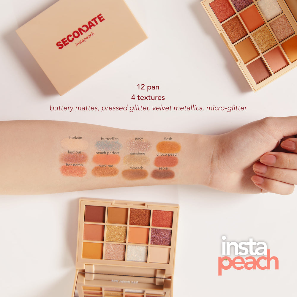 Berani Cantik Indonesia SECONDATE Instapeach Eyeshadow Palette