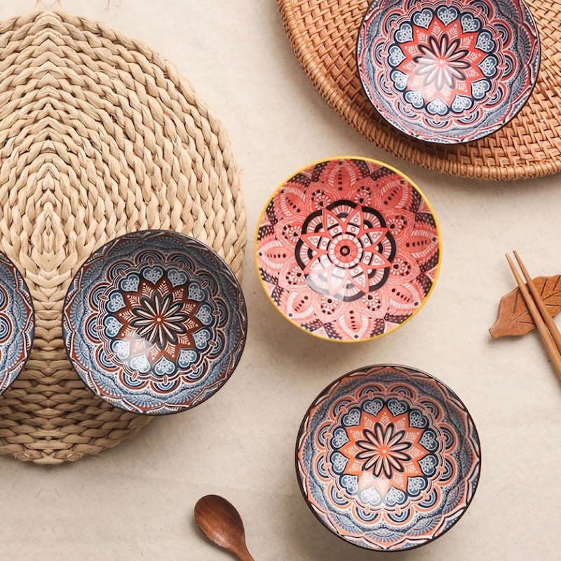 Earise Japanese Ceramic Bowl Set 6 pcs 2