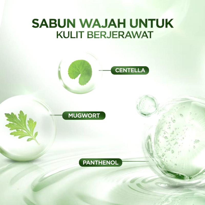 Acnaway Mugwort Gel Facial Wash 3