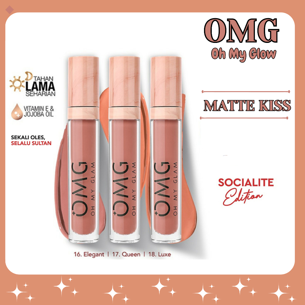 OMG Oh My Glam Matte Kiss Lip Cream 06 Sparkle
