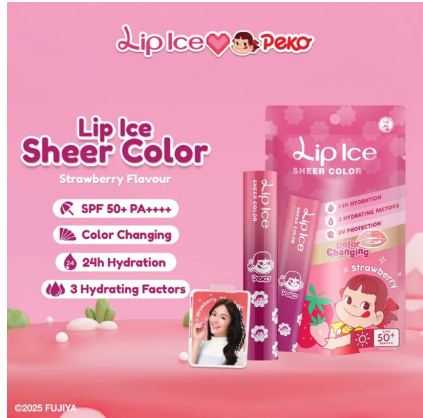 Rohto Lip Ice Sheer Color Strawberry