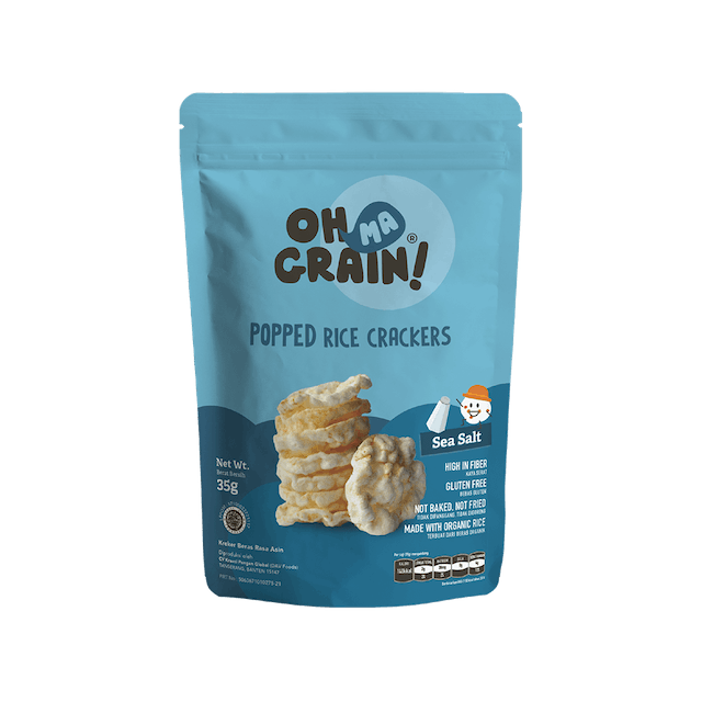 Oh Ma Grain! Pop Rice Cracker ｜ Sea Salt