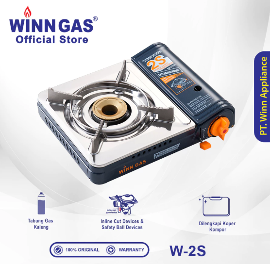 Winn Appliance Portable Gas Stove Double Safety W-2S