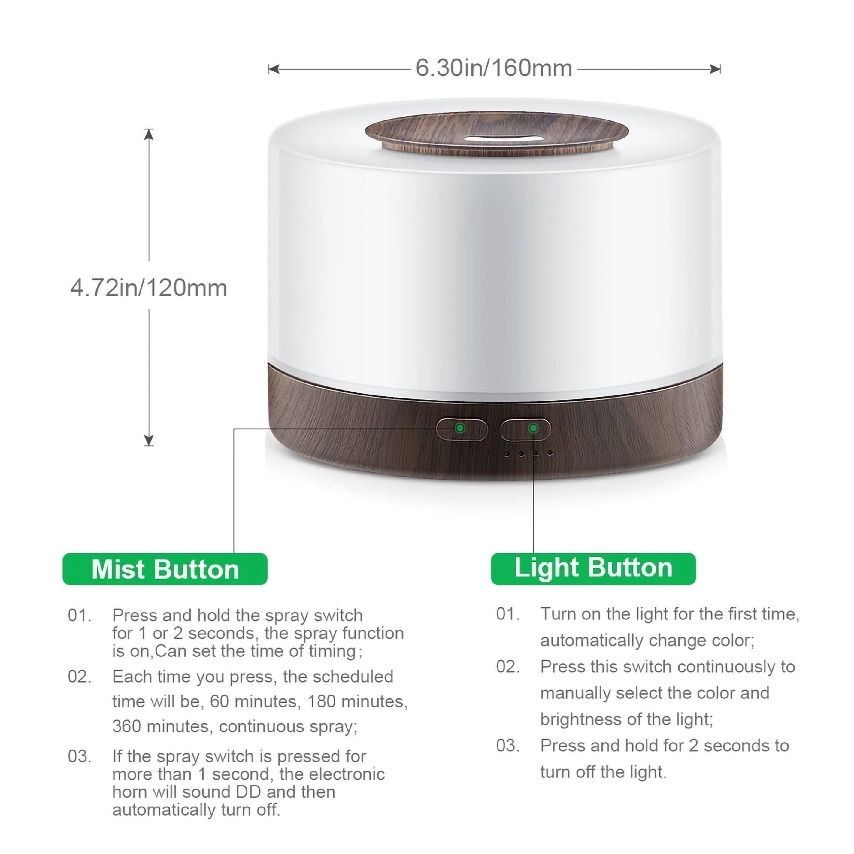 UPUPIN Humidifier Diffuser Aroma Terapi
