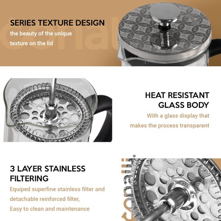  CONALLI French Press 600ml