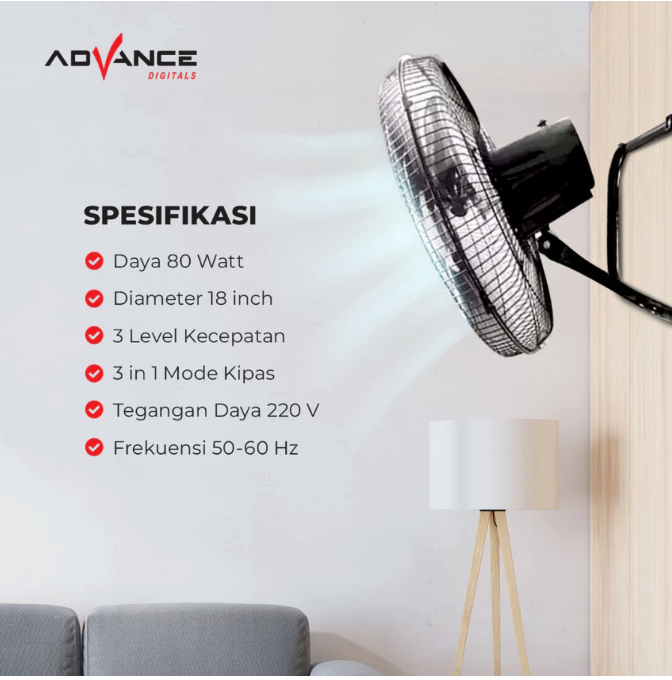 Advance Digitals Advance Kipas Angin 3 in 1  TDS-18